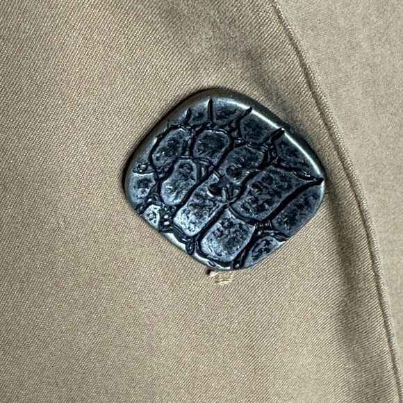 JM Collection Woman Plus Size 3X Jacket Faux Suede Artsy Western One Button FLAW - Picture 4 of 7